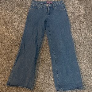 Edikted Blue Flare & Wide Leg Jeans